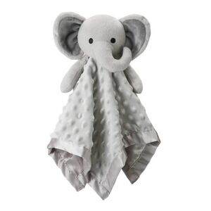 Pro Goleem Elephant Lovey Soft Security Blanket Snuggle Toy Minky Satin Trim